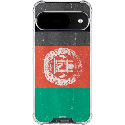 Afghanistan Flag Distressed Google Pixel 10 Clear Case